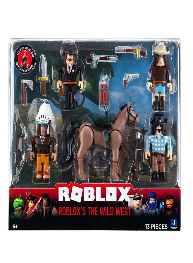Roblox Action Collection - The Wild West Five Figure Pack [Includes Exclusive Virtual Item] - Image 1